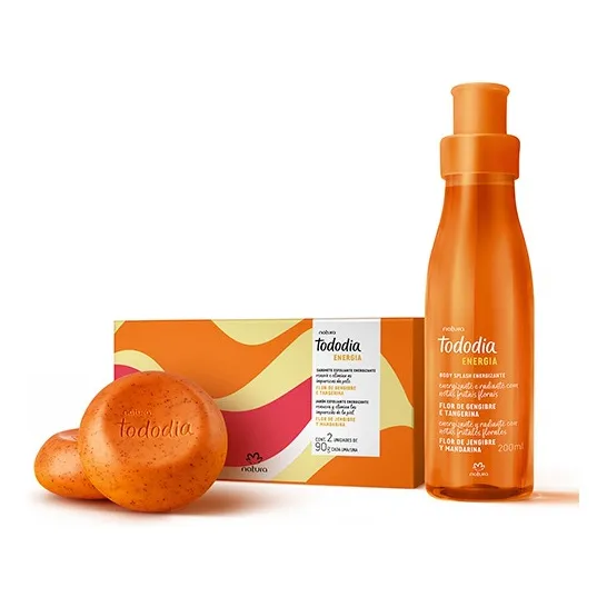 Body Splash Flor De Jengibre Y Mandarina Con Jabones Natura