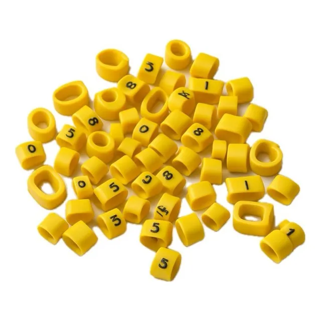 Anilha Mhg 2/5 Hellermann P/ Cabos 0,5 A 6mm Numeros - 100un