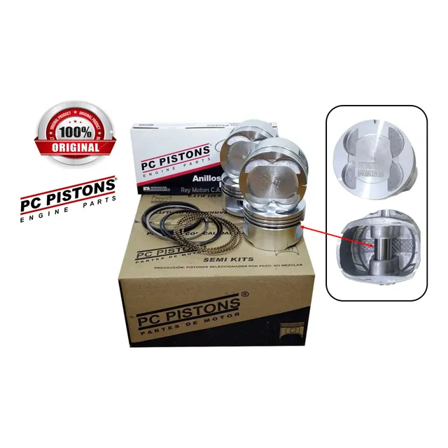 Pistones Aveo 1.6 Y Anillos 020 050 Con Mueca Pc Pistons