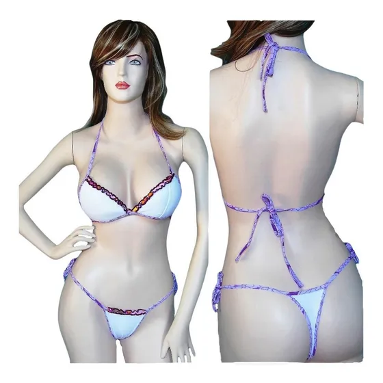 Trajes De Baño Con Bikinis/cachetero/hilo Set De 2 Pcs