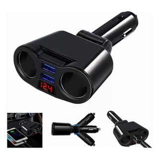 120w Divisor De Encendedor De Cigarrillos Cargador Usb Dual 120w Divisor De Encendedor De Cigarrillos Cargador Usb Dual