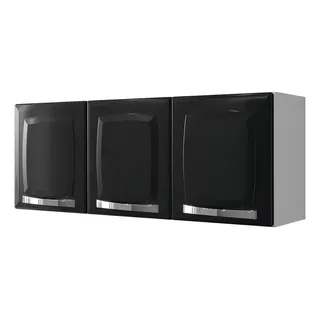ArmĂĄrio Aereo De Cozinha Itatiaia Rose 3 Portas Cor Preto ArmĂĄrio Aereo De Cozinha Itatiaia Rose 3 Portas Cor Preto