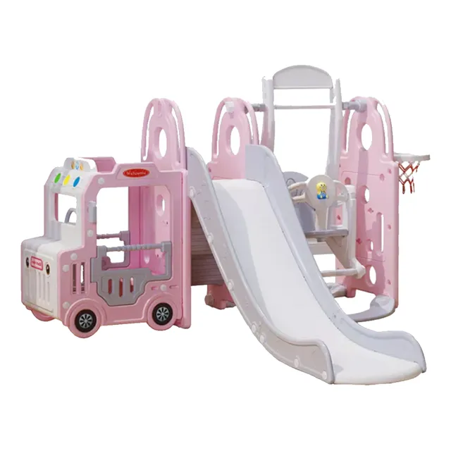 Juego Infantil Para Niños Resbaladera Columpio Y Aro