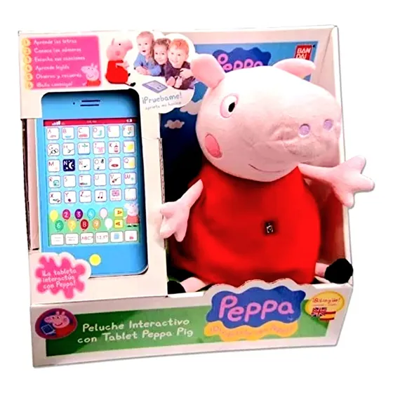 Peppa Pig Gigante Interactiva Y Tablet Didáctica Colección