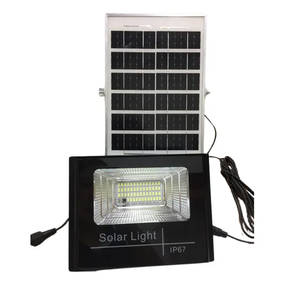 Reflector Led Con Panel Solar 25w Js-sf0301