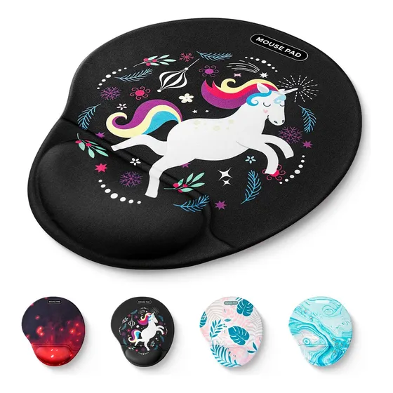 Mouse Pad Ergonómico Base, Alfombrilla Ratón Con Gel Cojín
