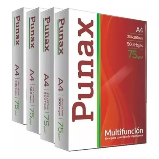 Resma Pumax De 75 Grs A4 X500 Hojas