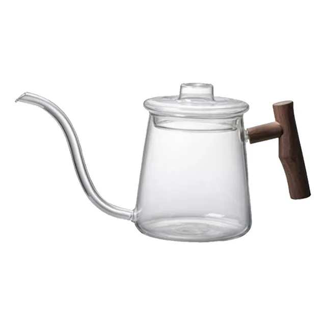 Tetera De Vidrio Borosilicato Cuello De Cisne 700ml Cafe Te