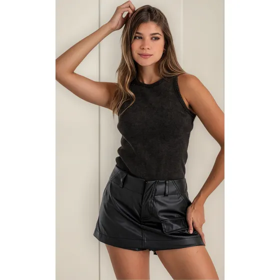 Musculosa Morley Cuello Americano Batik /  Veronica