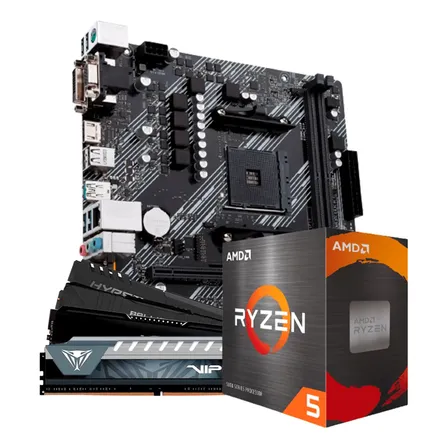 Kit Amd Ryzen 5 5500 A520m Memoria Ram 16gb (2x8gb) 3200mhz