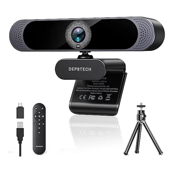 Depstech Cámara Web 4k, Sensor Sony Ultra Hd De