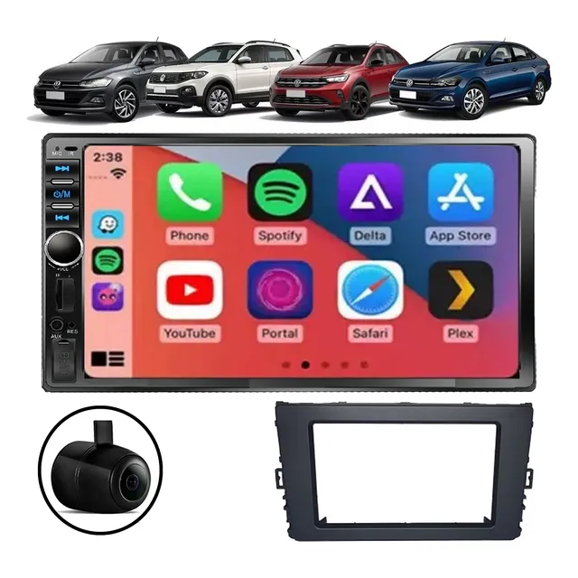 Multimidia Polo Highline 2019 Mp5 Automotivo 7 Polegadas
