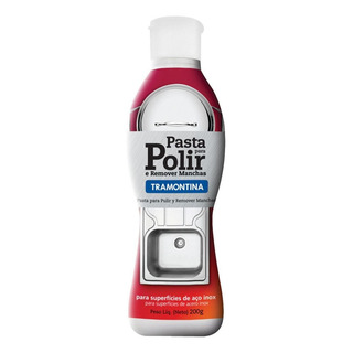 Pasta Para Polir E Remover Manchas Inox Tramontina 200g Pasta Para Polir E Remover Manchas Inox Tramontina 200g