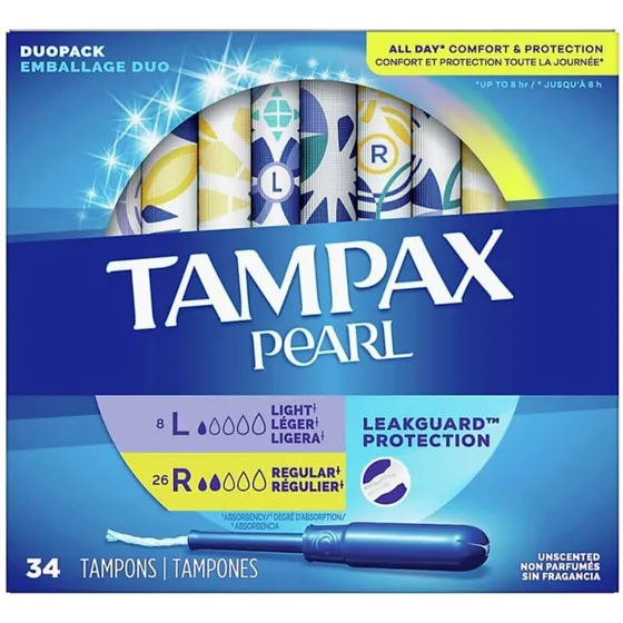 Tampax Pearl Duo Pack Light/ Regular 34 Tampones