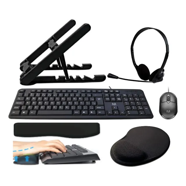 Combo Suporte/headset/teclado E Mouse/keypad/mouse Pad