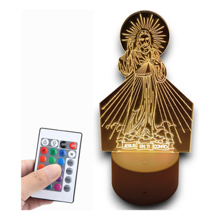 Jesús Misericordioso Regalo Lampara Led Con Control Remoto Jesús Misericordioso Regalo Lampara Led Con Control Remoto