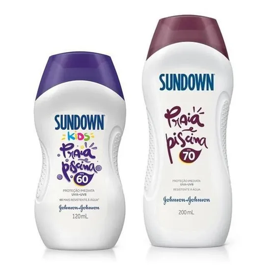 Kit Sundown Fps 70 200ml + Protetor Solar Kids Fps 60 120ml