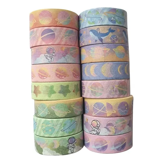 Washi Tape Cinta Adhesiva Decorativa Con Diseños 16 Uds