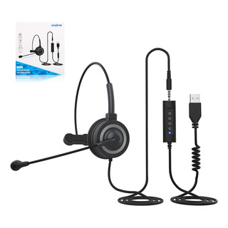 Audífonos Alámbricos Diadema Call Center Con Micrófono Audífonos Alámbricos Diadema Call Center Con Micrófono