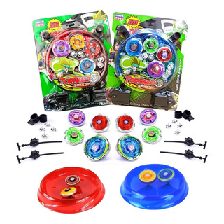8 Beyblade Metal Led + 4 Lançador + 2 Arena - Super Promoção 8 Beyblade Metal Led + 4 Lançador + 2 Arena - Super Promoção