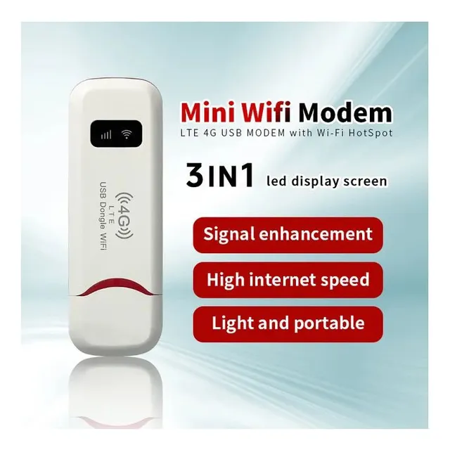 Módem Usb Lte 4g Con Punto De Acceso Wifi 3 En 1 Jwk