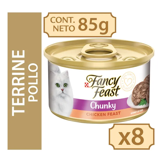 Fancy Feast Chunky Chicken Feast 85gr  Caja 8