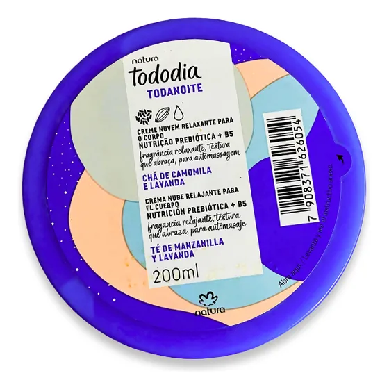 Crema Nube Relajante Natura Tod - mL a $250