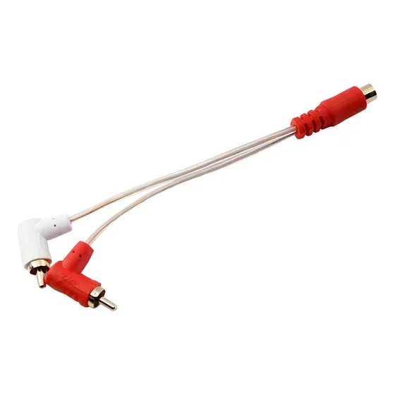 Cable Adaptador De Conector Rca Hembra A Doble Rca Macho