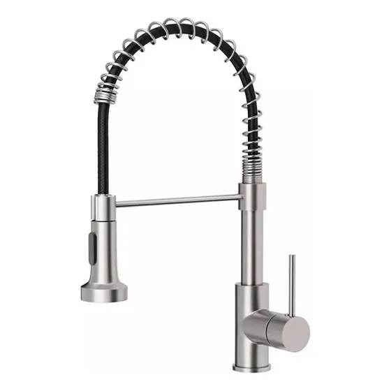 Esenzo Grifo Lavaplatos Monomando Llave Extensible Color Plateado