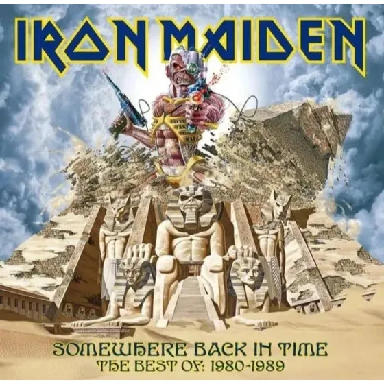 Lp Vinil Iron Maiden Somewhere Back In Time- Duplo 1980-1989