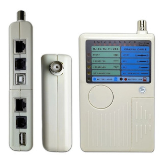 Testador De Cabos Multifuncional Rede Rj45 Rj11 Bnc Usb Testador De Cabos Multifuncional Rede Rj45 Rj11 Bnc Usb