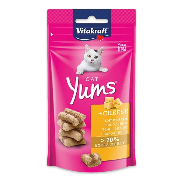Vitakraft Gatos Yums Con Queso 40 G