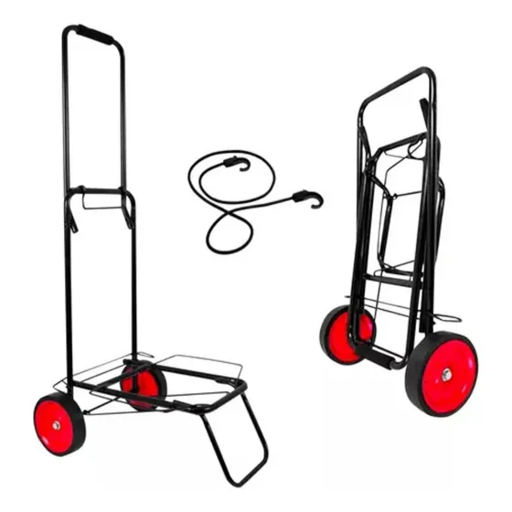 Carrito De Mercado Plagable De Metal Multiuso