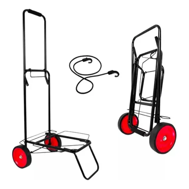 Carrito De Mercado Plagable De Metal Multiuso