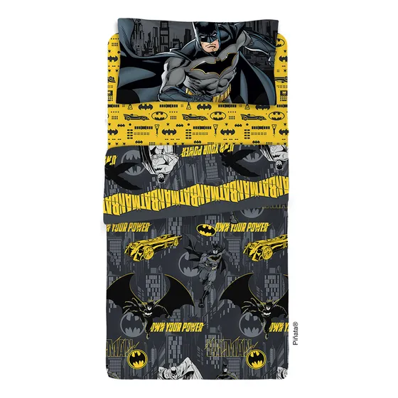 Sábanas Batman 1 1/2 Plaza Piñata Color Negro
