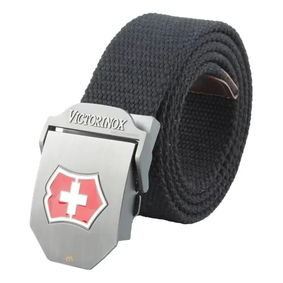 Correa En Algodón Con Hebilla De Metal Plateada Victorinox