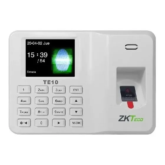 Biometrico Para Control De Asistencia Te10 Usb Y Ssr Zkteco