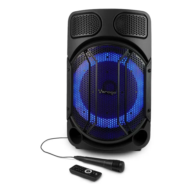 Bocinas Bafle 15 PuLG Vorago 80w Bt Recargable Ksp-502 Negro