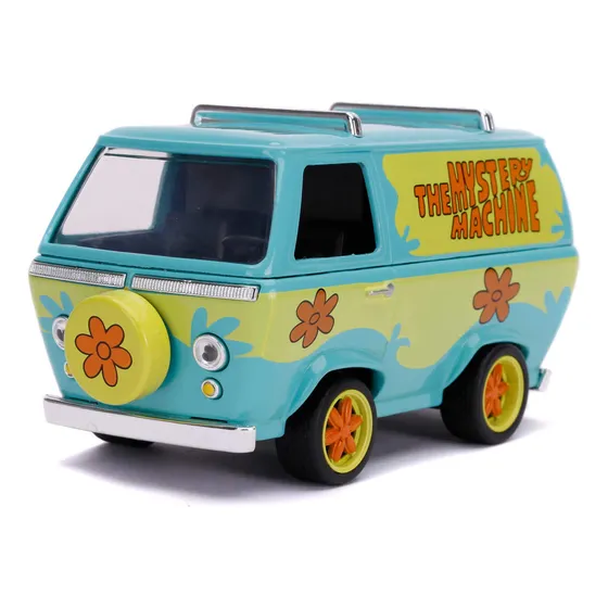 The Mistery Machine Scooby Doo 1/32 A Fricción Jada Color Turquesa