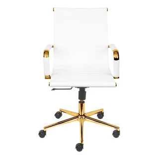 Cadeira De EscritĂłrio GiratĂłria Diretor Eames - Dourada Cadeira De EscritĂłrio GiratĂłria Diretor Eames - Dourada