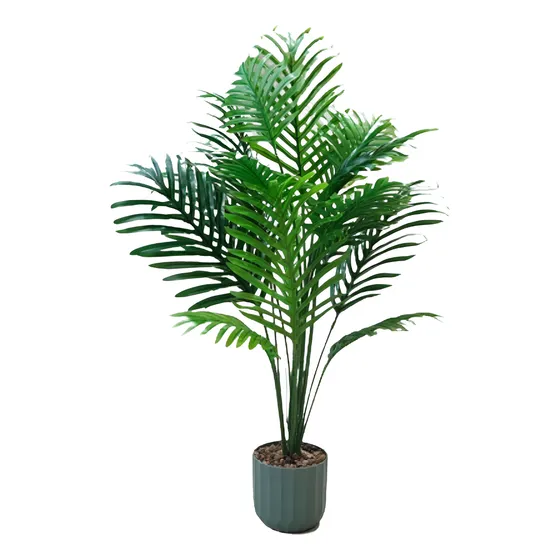 Planta Artificial Palmera Con Maceta Decoración Altura 90 Cm