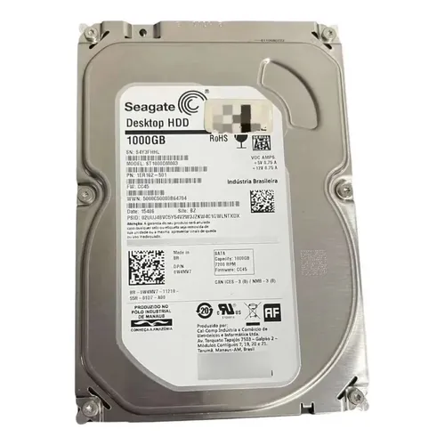 Sshd Hibrido Sata Seagate 1tb 5.4k 2.5 Para Notebook 05k1vd Cor