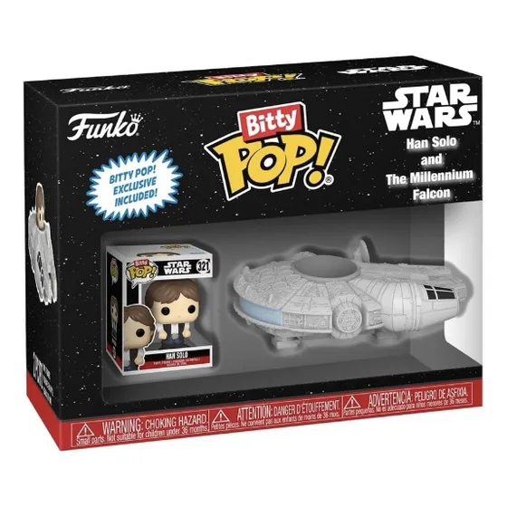 Funko Pop Bitty Star Wars Han Solo The Millenium Falcon Mini