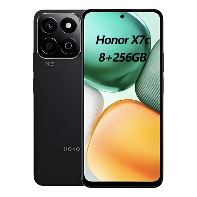 Teléfono Honor X7c 4g Dual Sim 6.77'' Celular 256gb 8gb Ram 108mp Cámara Android 14 6000mah Smartphone Negro