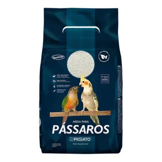 Areia Para Pássaros Progato Mod-br 1,3 Kg, Granulado Hig.