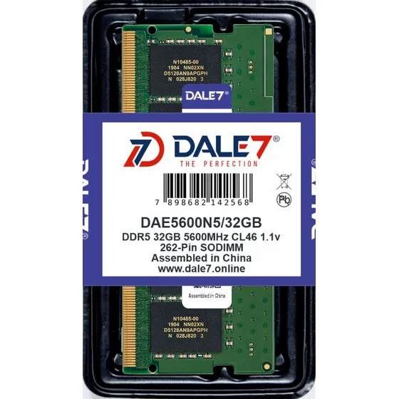 Memória Dale7 Ddr5 32gb 5600 Mhz Notebook 1.1v Kit 01