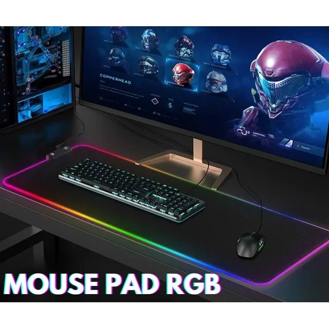 Mousepad Gaming Hy-001 Rgb De Escritorio