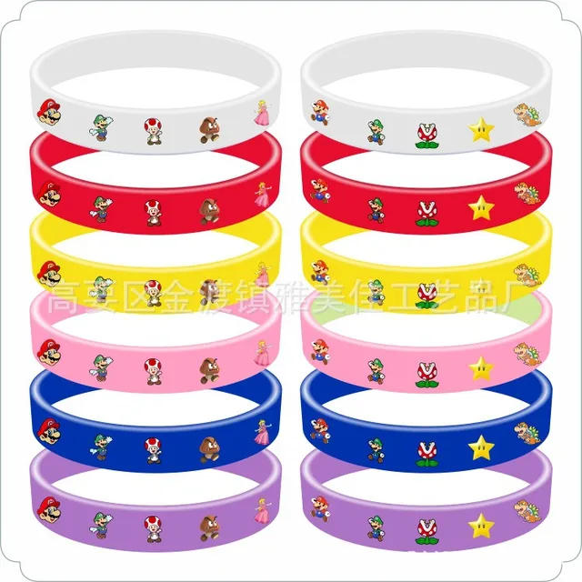 Brazalete De Silicona Con Diseño De Dibujos Animados