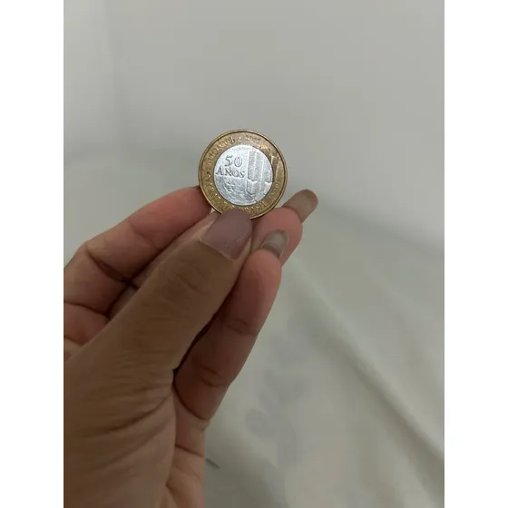 Moeda De 50 Anos De 1 Real