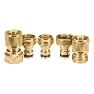 Set De 5 Conectores Rápidos De Latón De 3/4'' Truper Click-setm Set De 5 Conectores Rápidos De Latón De 3/4'' Truper Click-setm